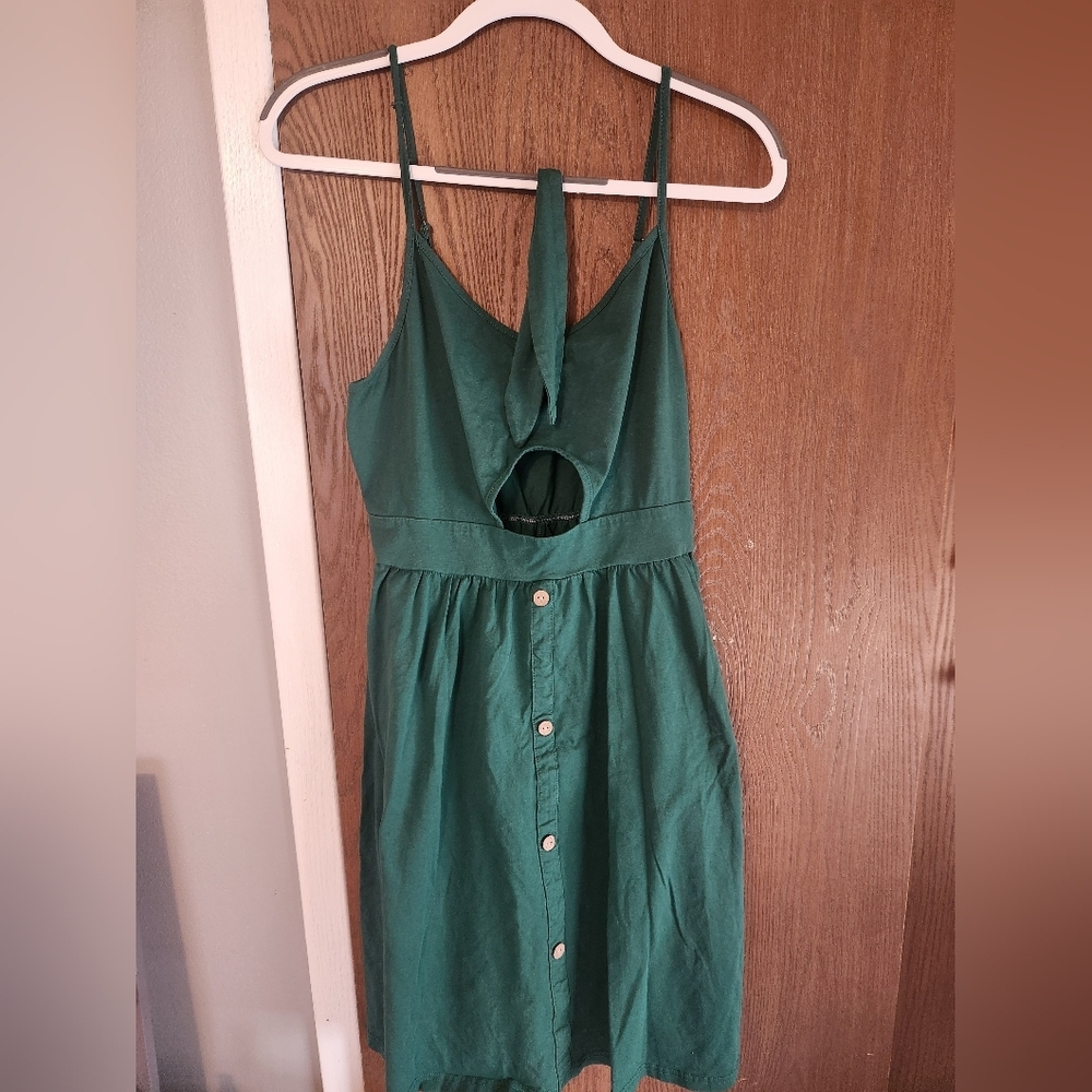Dark Green Summer dress - Picture 2 of 5